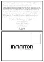 Предварительный просмотр 80 страницы Infiniton 8436546194699 Instruction Manual / Installation Manual