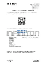 Предварительный просмотр 38 страницы Infiniton 8445639000755 Instruction Manual