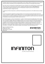 Предварительный просмотр 61 страницы Infiniton 8445639000755 Instruction Manual