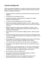 Preview for 2 page of Infiniton HAR-120 User Manual