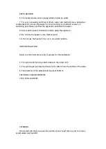 Preview for 9 page of Infiniton HBZ-L40 User Manual