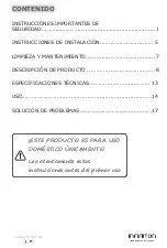 Preview for 3 page of Infiniton WCL-12L User Manual