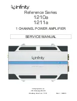 Infinity 1210a Service Manual preview