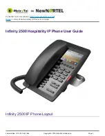 Предварительный просмотр 1 страницы Infinity 2500 User Manual