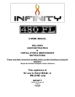 Preview for 1 page of Infinity 480 FL Owner'S Manual