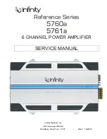 Preview for 1 page of Infinity 5760a Service Manual