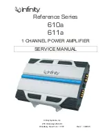 Preview for 1 page of Infinity 610a Service Manual