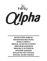 Infinity Alpha Series Instruction Manual preview