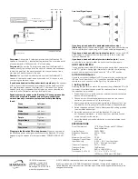 Предварительный просмотр 4 страницы Infinity BASSLINK DC Quick Start Manual