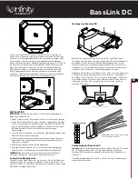 Предварительный просмотр 13 страницы Infinity BASSLINK DC Quick Start Manual