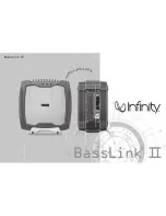 Infinity Basslink II User Manual preview