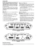 Preview for 6 page of Infinity Beta Powersource Digital 100 Owner'S Manual And Installation Manual