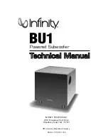 Предварительный просмотр 1 страницы Infinity BU-1 Technical Manual