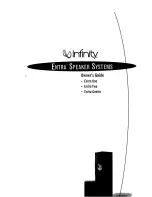 Infinity ENTRA Owner'S Manual preview