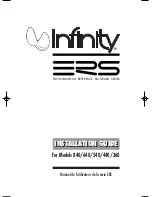 Infinity ERS 360 Installation Manual preview