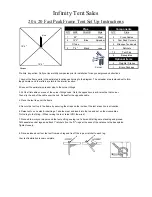 Infinity Fast Peak Frame 20 x 20 Setup Instructions preview