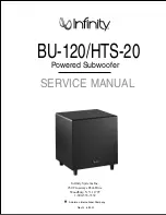 Preview for 1 page of Infinity HTS-20 Service Manual