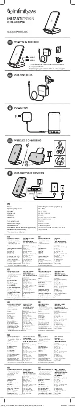 Preview for 1 page of Infinity ILINSSTAND Quick Start Manual