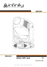 Предварительный просмотр 1 страницы Infinity Infinity S401 Spot Manual