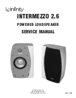 Предварительный просмотр 1 страницы Infinity INTERMEZZO 2.6 Service Manual