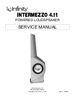 Предварительный просмотр 1 страницы Infinity Intermezzo 4.1t Service Manual