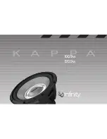 Infinity Kappa 100.9w Brochure & Specs preview