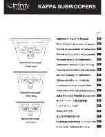 Preview for 1 page of Infinity KAPPA 1200w Owner'S Manual