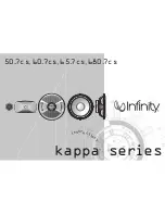 Infinity Kappa 50.7cs Manual предпросмотр