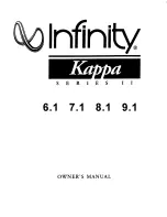 Infinity KAPPA 6.1 Owner'S Manual предпросмотр