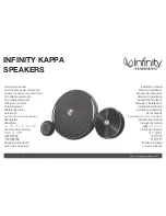 Предварительный просмотр 1 страницы Infinity KAPPA 62ix Installation Manual