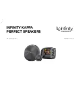 Предварительный просмотр 1 страницы Infinity Kappa Perfect 300m Installation Manual