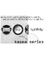 Предварительный просмотр 1 страницы Infinity kappa series 42.7i Instruction Manual