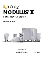 Infinity Modulus II Infinity Service Manual preview