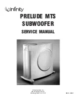 Infinity Prelude MTS Center Service Manual preview