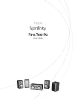 Infinity Primus Theater Pack Owner'S Manual предпросмотр