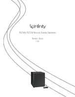 Предварительный просмотр 1 страницы Infinity PS210W Owner'S Manual