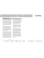 Предварительный просмотр 3 страницы Infinity Reference 1042w Instructions