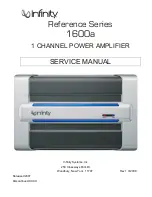 Infinity Reference 1600A Service Manual preview