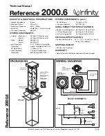 Предварительный просмотр 1 страницы Infinity Reference 2000.6 Technical Manual