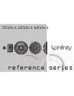 Предварительный просмотр 1 страницы Infinity Reference 5010cs Instructions