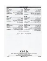 Предварительный просмотр 5 страницы Infinity SM 65 Owner'S Manual