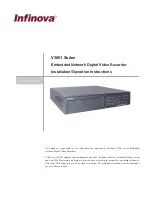 Предварительный просмотр 1 страницы Infinova V3061 Series Installation & Operation Instructions