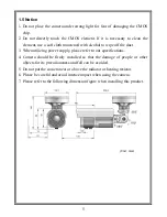 Preview for 11 page of Infinova V5112IR-A8 series Instruction Manual