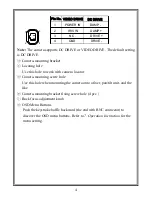 Preview for 7 page of Infinova V5121-A7 Series Instruction Manual