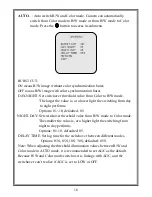 Preview for 19 page of Infinova V5121-A7 Series Instruction Manual