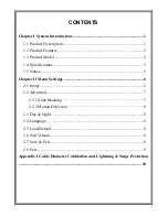 Preview for 5 page of Infinova V5812IR-A8 Series Instruction Manual