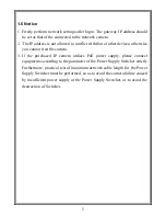 Preview for 9 page of Infinova V6202-T03 Series Instruction Manual