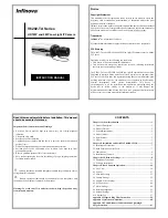 Предварительный просмотр 1 страницы Infinova V6202-TA Series Instruction Manual