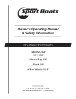 Inflatable Sport Boats Dolphin 8.8' Owner'S Operating Manual & Safety Information preview