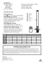 Preview for 2 page of influencer INVRGBTL Quick Manual